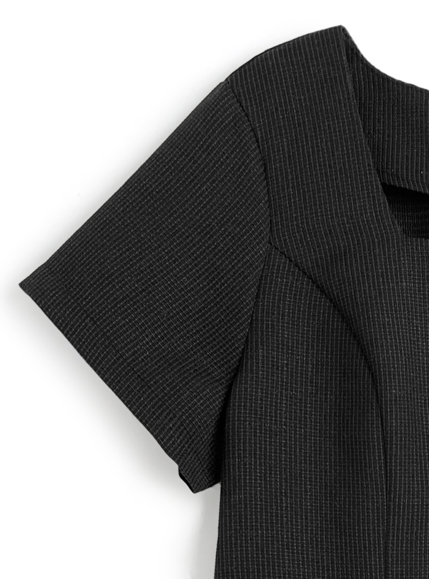 ハートボタンジャケット×フレアスカートツイードセットアップ