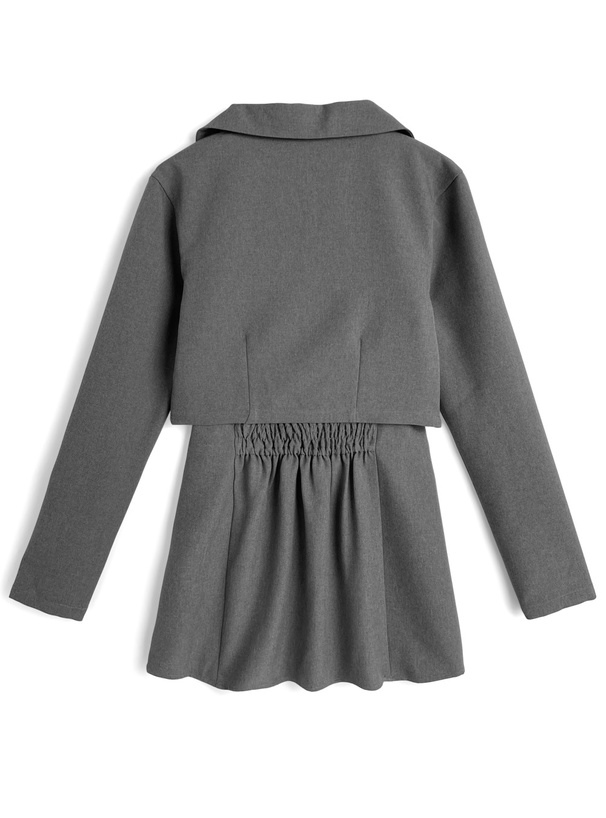 ジャケット×キャミソールミニワンピースセットアップ