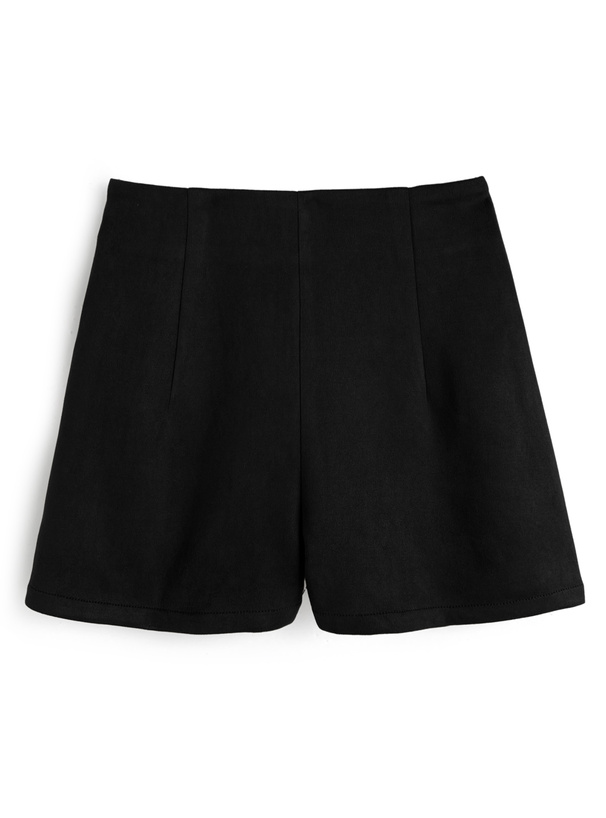 スエードハイウエストショートパンツ