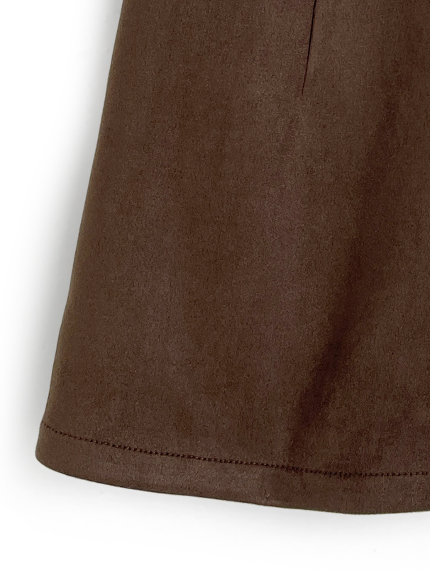 スエードハイウエストショートパンツ