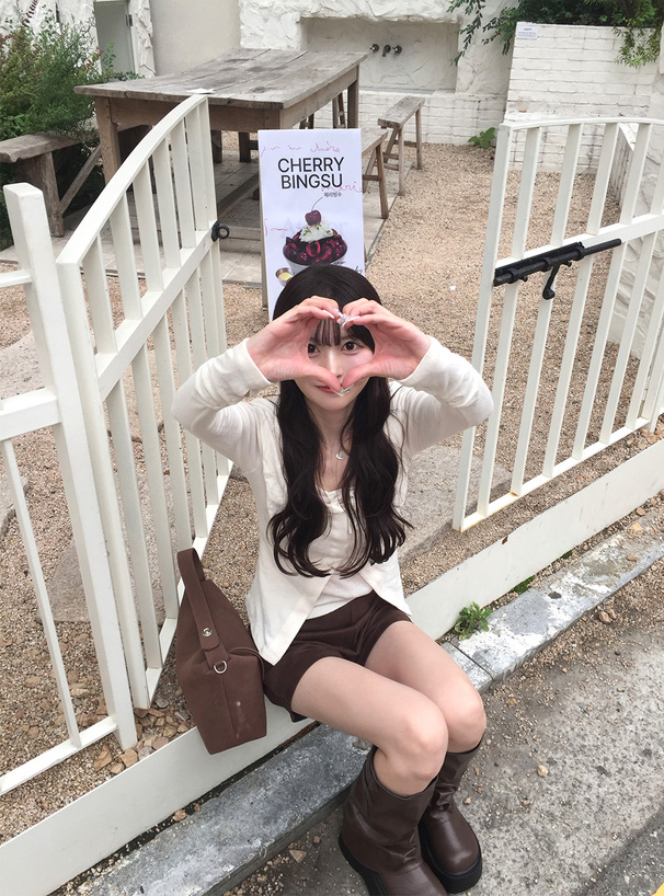 スエードハイウエストショートパンツ