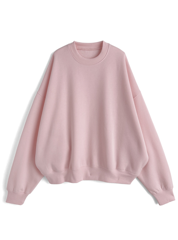 ポケット付きボリュームスウェットトップス