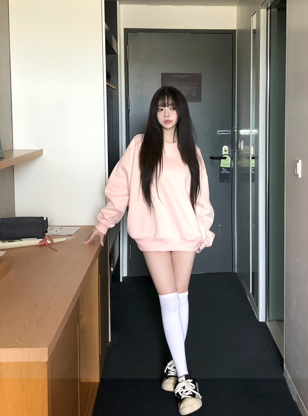 ポケット付きボリュームスウェットトップス