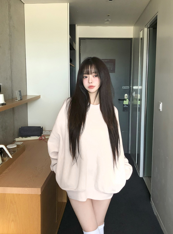 ポケット付きボリュームスウェットトップス