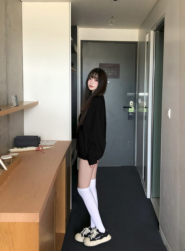 ポケット付きボリュームスウェットトップス