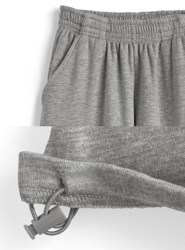 ダブルジップパーカー×2Wayワイドパンツスウェットセットアップ