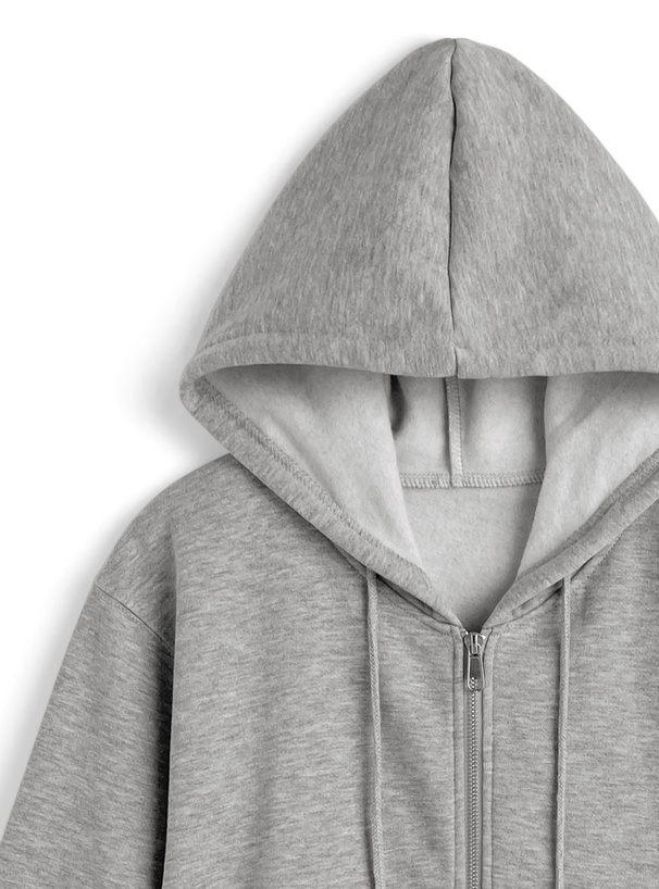 ダブルジップパーカー×2Wayワイドパンツスウェットセットアップ