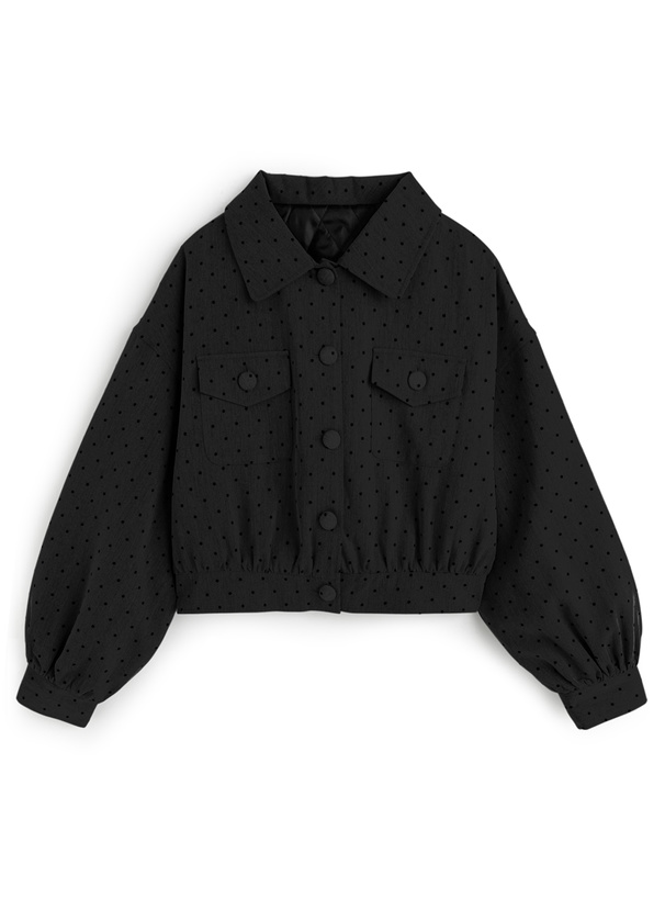 ドット柄ブルゾン[tu1859]