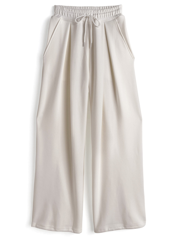 タックワイドパンツ