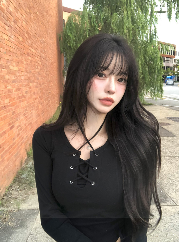 レースアップサイドドロストトップス