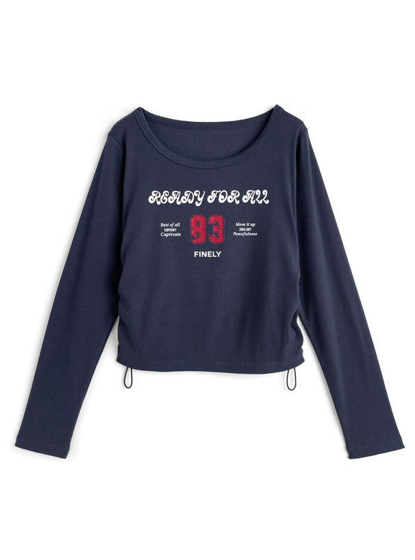 ナンバーロゴドロストリブトップス