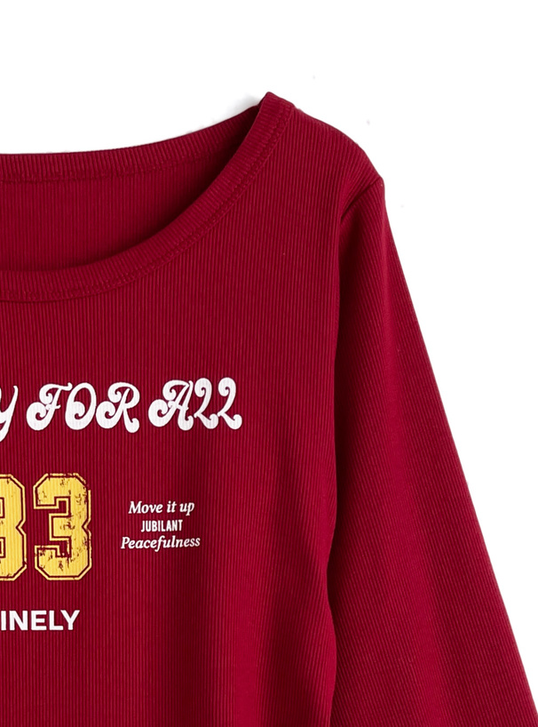 ナンバーロゴドロストリブトップス