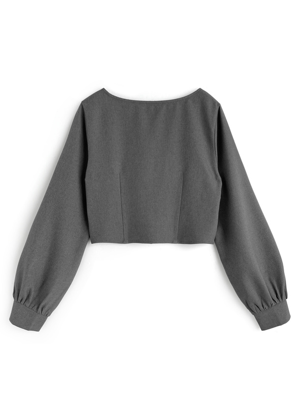 レイヤード風リボントップス