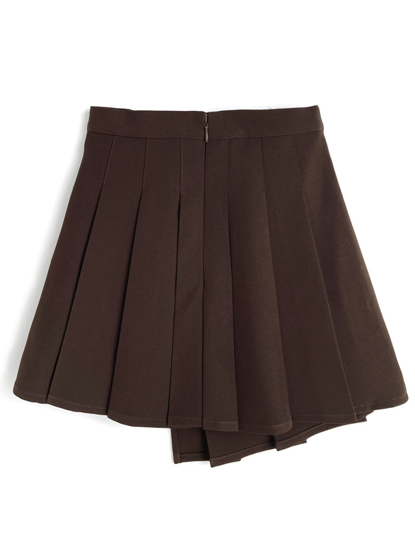 新作新品タグ付き　リランドチュール♡ラッププリーツミニスコート インパン裏地付きベルトラッププリーツミニスカート[tu1878