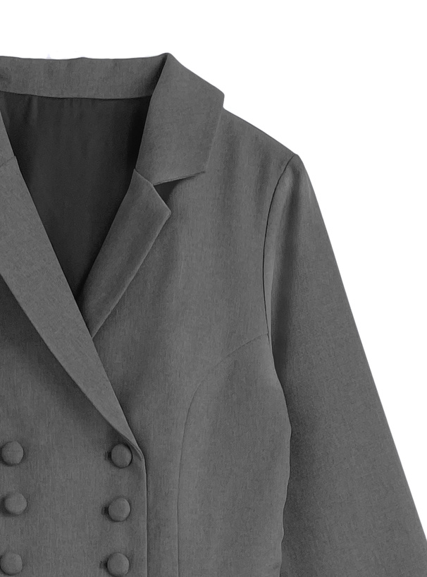 ティアードフリルダブルジャケット×ショートパンツセットアップ[tu1884