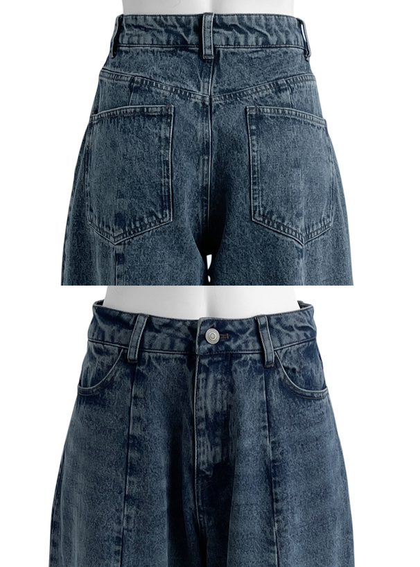 バレルレッグデニムパンツ