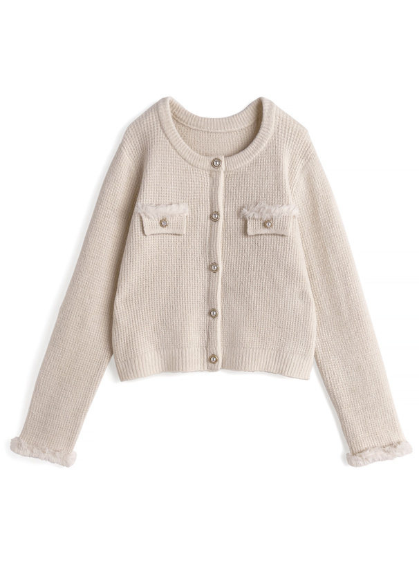 ファーニットカーディガン×タイトミニスカートセットアップ[tu1897