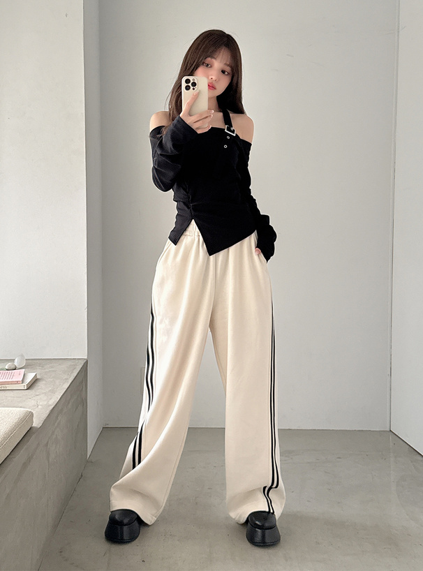 2Wayサイドカーブラインスウェットパンツ[tu1898] | レディース