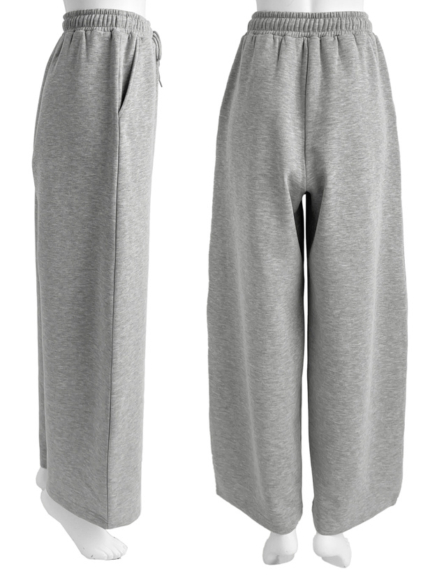 ラインストーンスウェットカーブパンツ