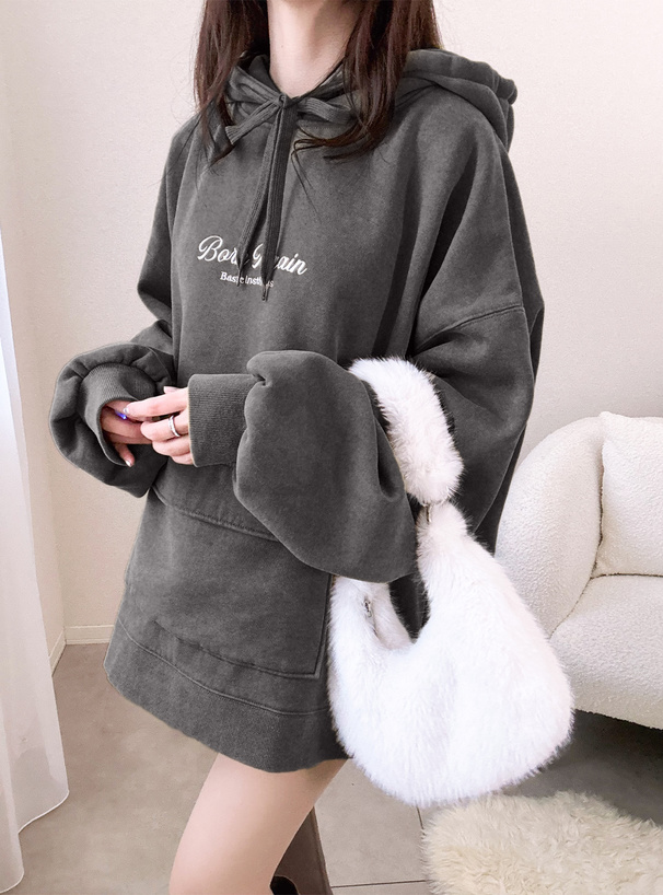 クルエラ パーカー ロゴ刺繍ポケットスウェットパーカー[tu1909] | レディース