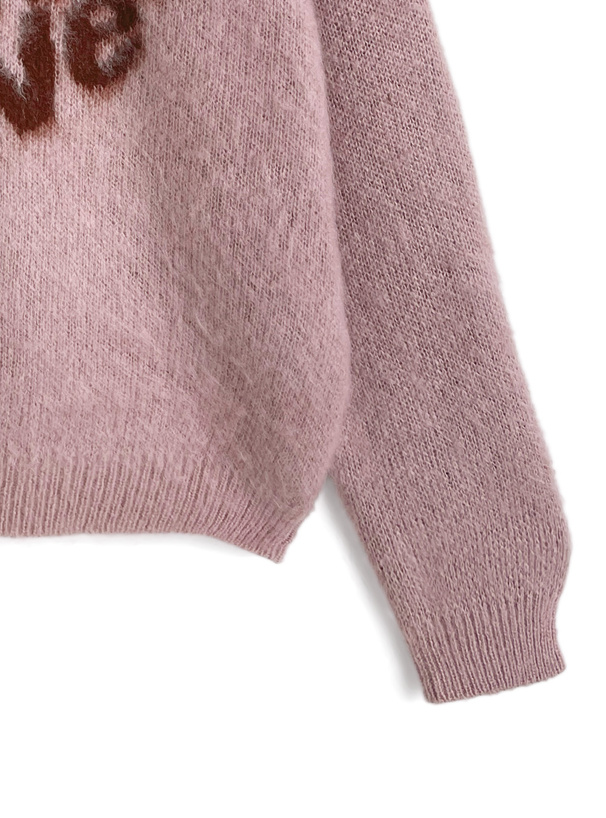 ハートロゴニットトップス