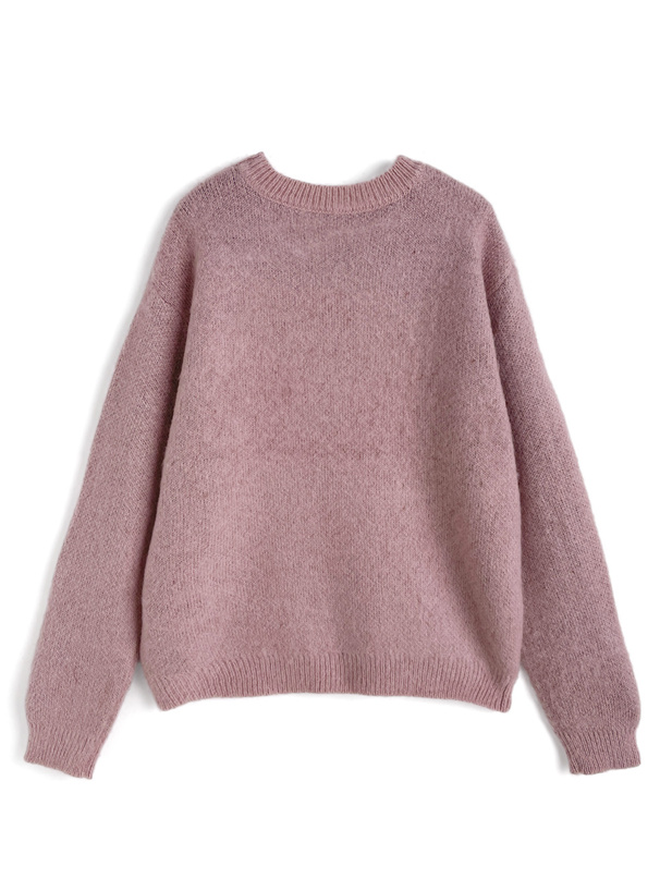 ハートロゴニットトップス