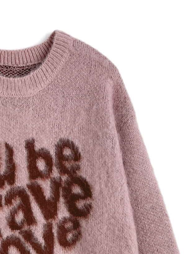 ハートロゴニットトップス