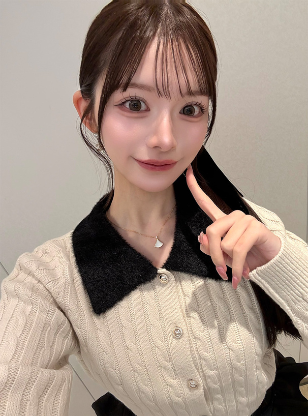 シャギーカラーケーブル編みニットカーディガン[tu1933] | レディース