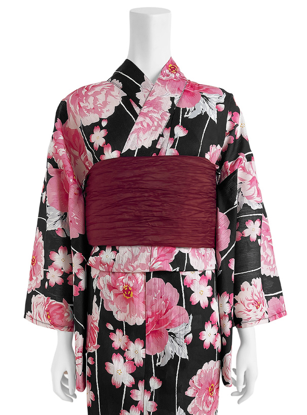 牡丹&桜柄浴衣セット