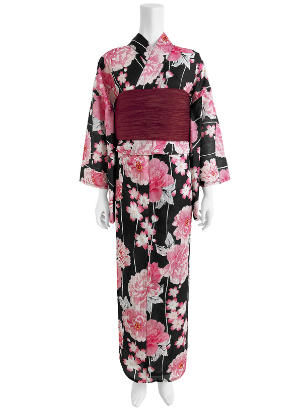 牡丹&桜柄浴衣セット