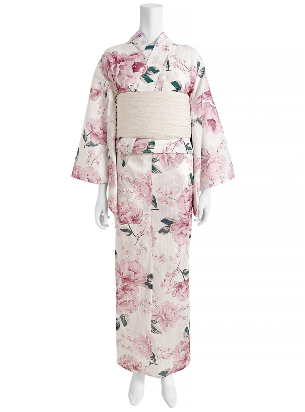 芍薬柄浴衣セット