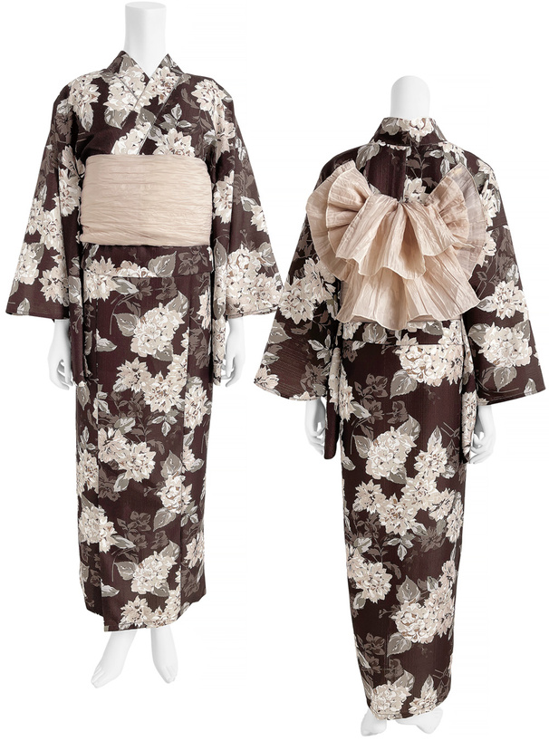 3点セット2Wayダリア柄セパレート浴衣