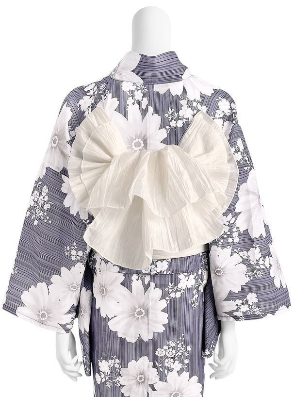 コスモス柄浴衣セット