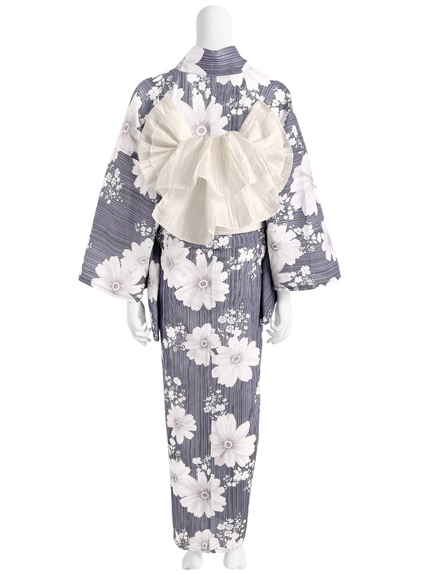 コスモス柄浴衣セット