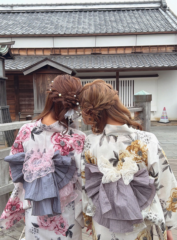 牡丹柄浴衣セット