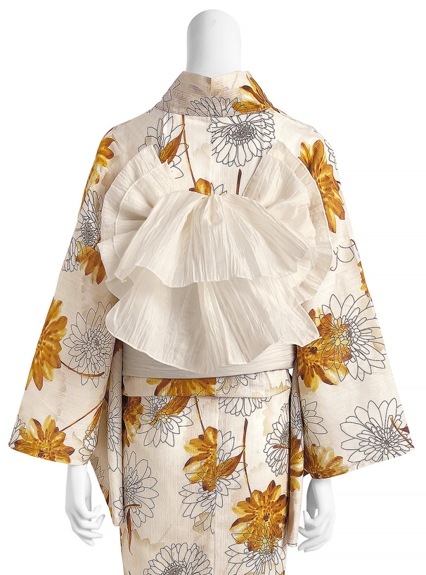 ガーベラ柄浴衣セット