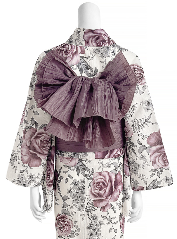 バラ柄浴衣セット