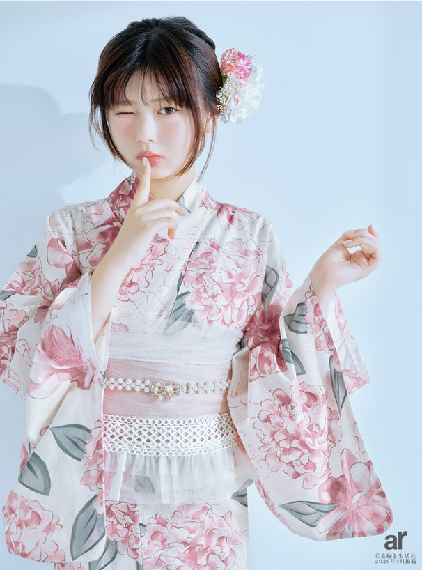 長浜広奈 芍薬柄浴衣セット