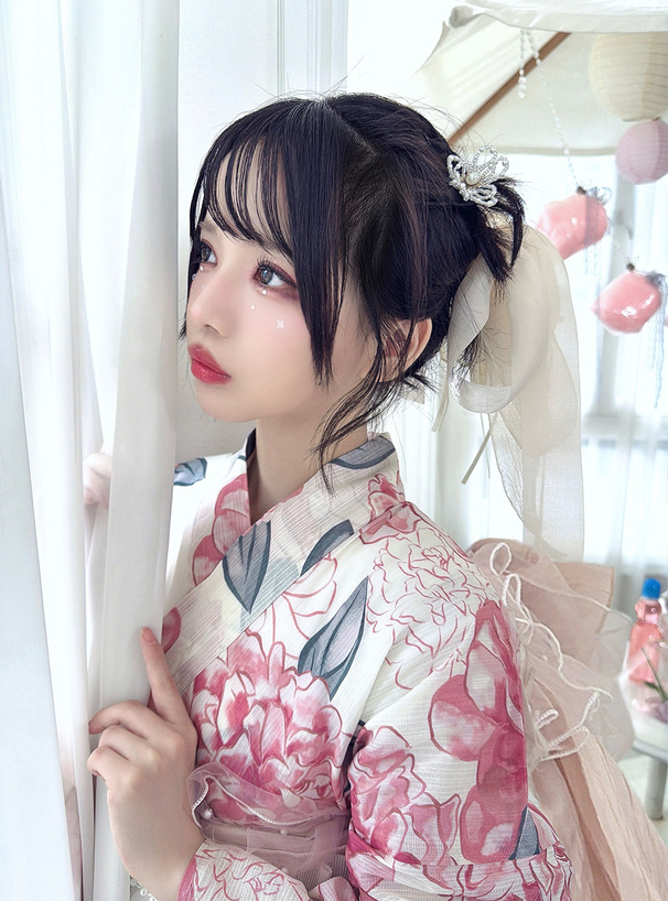 芍薬柄浴衣セット[tu1946] | レディースファッション通販のグレイル