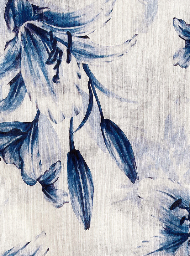 百合柄浴衣セット