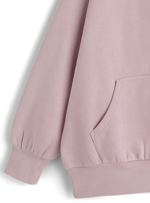 バックエンボスハートロゴスウェットパーカー