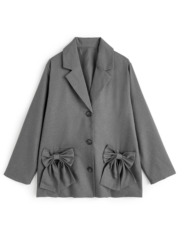 ダブルリボン付きテーラードジャケット[tu1978]