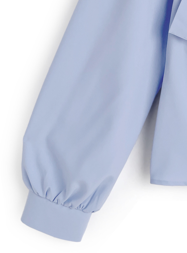 ダブルリボンギャザーブラウス