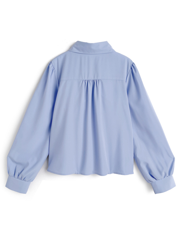 ダブルリボンギャザーブラウス