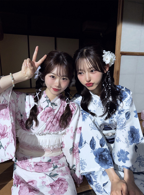 オーガンジーパール帯飾り