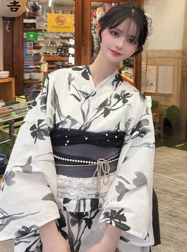 フラワーレース兵児帯
