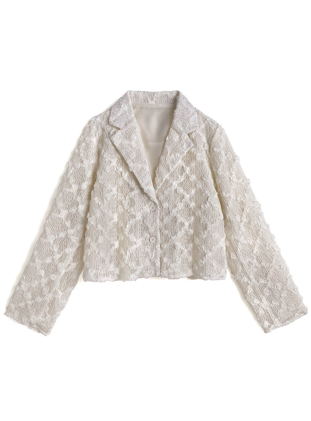 ローズモチーフメッシュジャケット