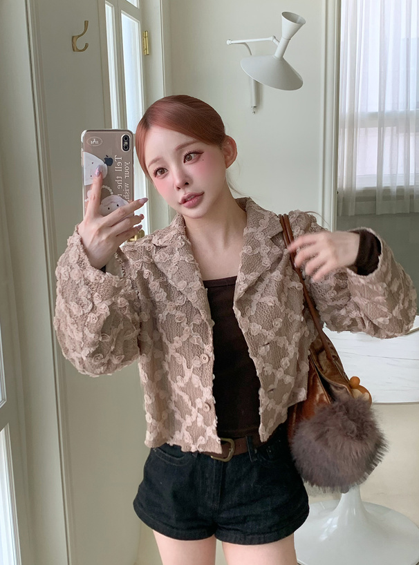 ローズモチーフメッシュジャケット