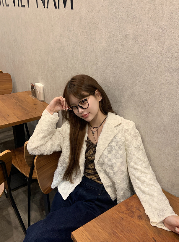 ローズモチーフメッシュジャケット