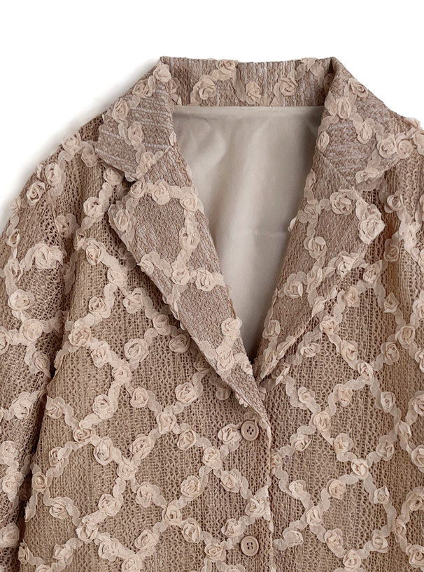 ローズモチーフメッシュジャケット